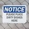 Signmission Please Place Dirty Dishes Here, 14 in W x Rectangle, Aluminum OS-2PACK-NS-A-1014-L-17552 - alternate 4